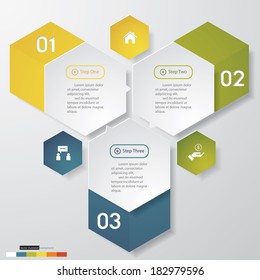 Design clean number banners template/graphic or website layout. Vector.