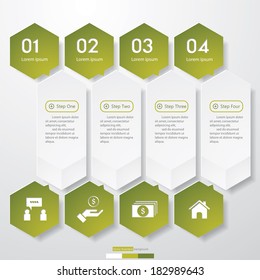 Design clean number banners template/graphic or website layout. Vector.