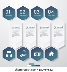 Design clean number banners template/graphic or website layout. Vector.