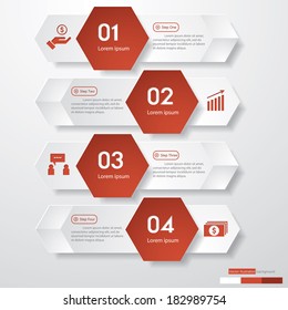 Design clean number banners template/graphic or website layout. Vector.