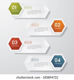 Design clean number banners template/graphic or website layout. Vector.