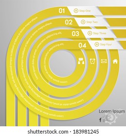 Design clean number banners template/graphic or website layout. Vector.