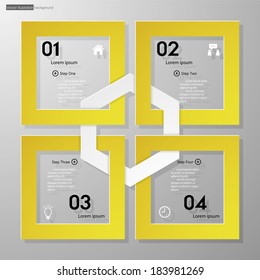 Design clean number banners template/graphic or website layout. Vector.
