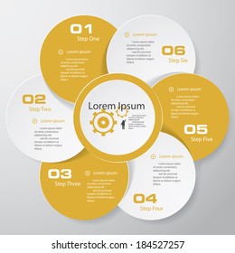 Design clean number banners template/graphic or website layout. Vector.