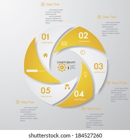 Design clean number banners template/graphic or website layout. Vector.