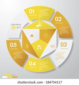 Design clean number banners template/graphic or website layout. Vector.