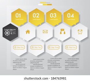 Design clean number banners template/graphic or website layout. Vector.