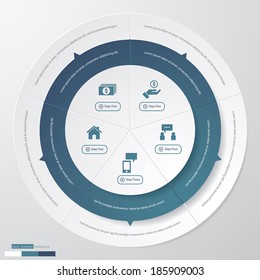 Design clean number banners template/graphic or website layout. Vector.