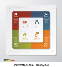 Design clean number banners template/graphic or website layout. Vector.