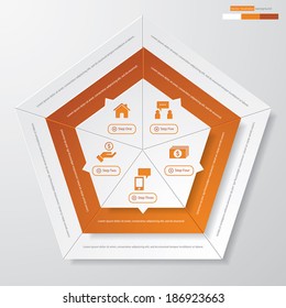 Design clean number banners template/graphic or website layout. Vector.