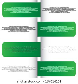 Design clean number banners template/graphic or website layout. Vector. 