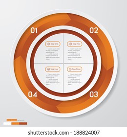 Design clean number banners template/graphic or website layout. Vector.