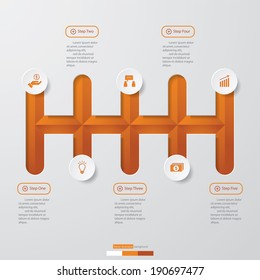 Design clean number banners template/graphic or website layout. Vector.