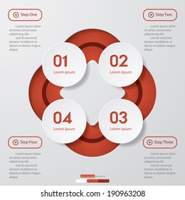 Design clean number banners template/graphic or website layout. Vector.