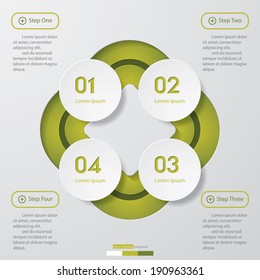 Design clean number banners template/graphic or website layout. Vector.