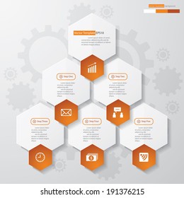 Design clean number banners template/graphic or website layout. Vector.