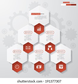 Design clean number banners template/graphic or website layout. Vector.