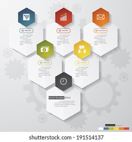 Design clean number banners template/graphic or website layout. Vector.