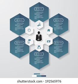 Design clean number banners template/graphic or website layout. Vector.