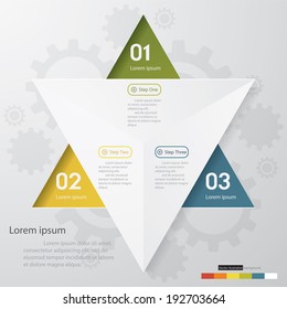 Design clean number banners template/graphic or website layout. Vector.