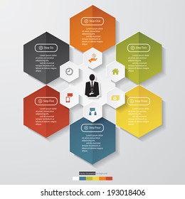 Design clean number banners template/graphic or website layout. Vector.
