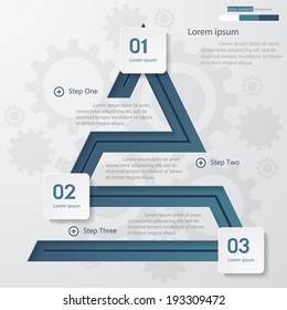 Design clean number banners template/graphic or website layout. Vector.