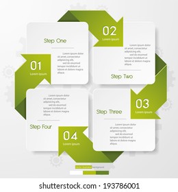 Design clean number banners template/graphic or website layout. Vector.