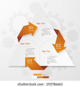 Design clean number banners template/graphic or website layout. Vector.