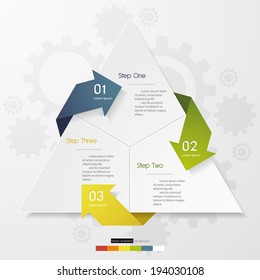 Design clean number banners template/graphic or website layout. Vector.