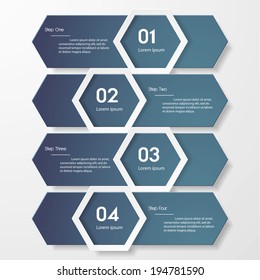 Design clean number banners template/graphic or website layout. Vector.