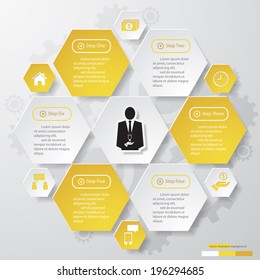 Design clean number banners template/graphic or website layout. Vector.