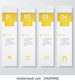 Design clean number banners template/graphic or website layout. Vector.