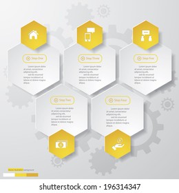 Design clean number banners template/graphic or website layout. Vector.
