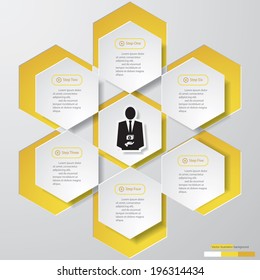 Design clean number banners template/graphic or website layout. Vector.