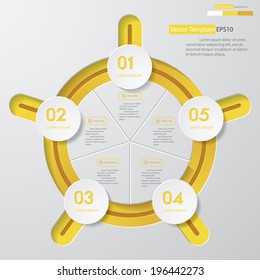 Design clean number banners template/graphic or website layout. Vector.