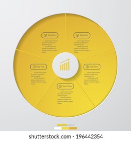 Design clean number banners template/graphic or website layout. Vector.