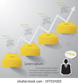 Design clean number banners template/graphic or website layout. Vector.