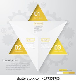 Design clean number banners template/graphic or website layout. Vector.