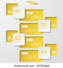 Design clean number banners template/graphic or website layout. Vector.