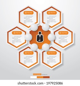 Design clean number banners template/graphic or website layout. Vector.