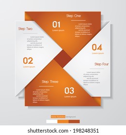 Design clean number banners template/graphic or website layout. Vector.