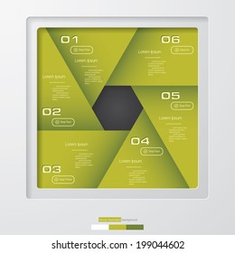 Design clean number banners template/graphic or website layout. Vector.