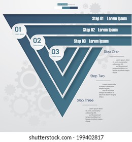 Design clean number banners template/graphic or website layout. Vector.