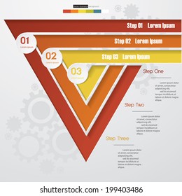 Design clean number banners template/graphic or website layout. Vector.