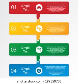 Design clean number banners template/graphic or website layout. Vector.