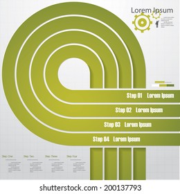 Design clean number banners template/graphic or website layout. Vector.