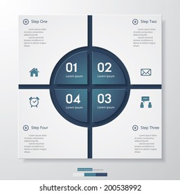 Design clean number banners template/graphic or website layout. Vector.