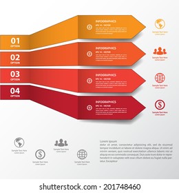 Design clean number banners template/graphic or website 