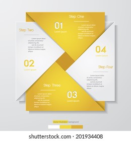 Design clean number banners template/graphic or website layout. Vector.