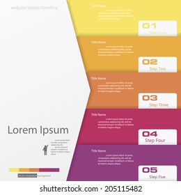 Design clean number banners template/graphic or website layout. Vector.